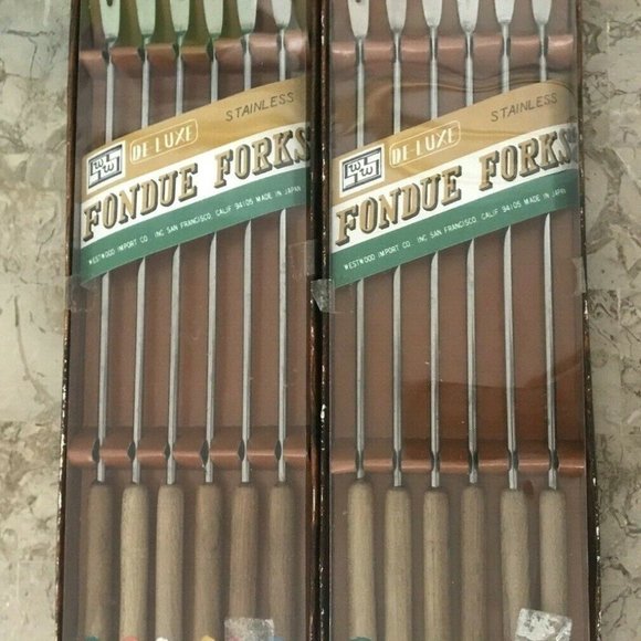 Westwood Kitchen 2 Vintage Fondue Forks Westwood Deluxe Stainless